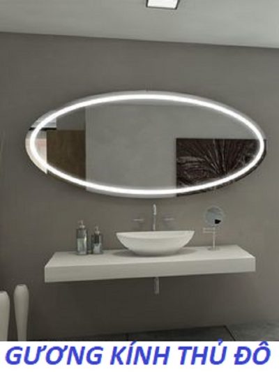 Gương phòng tắm cao cấp có đèn led treo tường - gương Bỉ nhà tắm nhập khẩu
