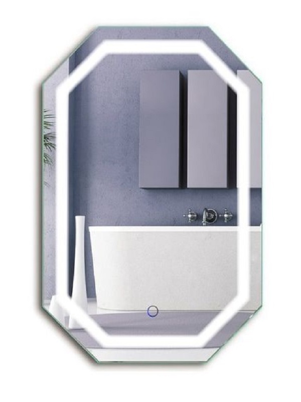 Gương soi nhà tắm có đèn led, có nút cảm ứng treo tường - gương Bỉ phòng tắm
